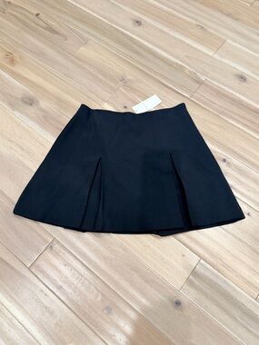 Abercrombie & Fitch Black Pleated Mini Skirt